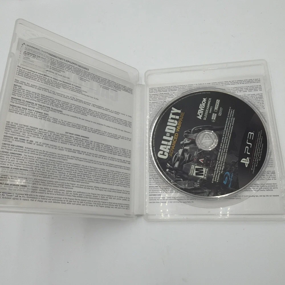 Sony PlayStation 3 PS3 Call of Duty MW3, Adv Warfare, Black Ops2 Bundle Lot-game